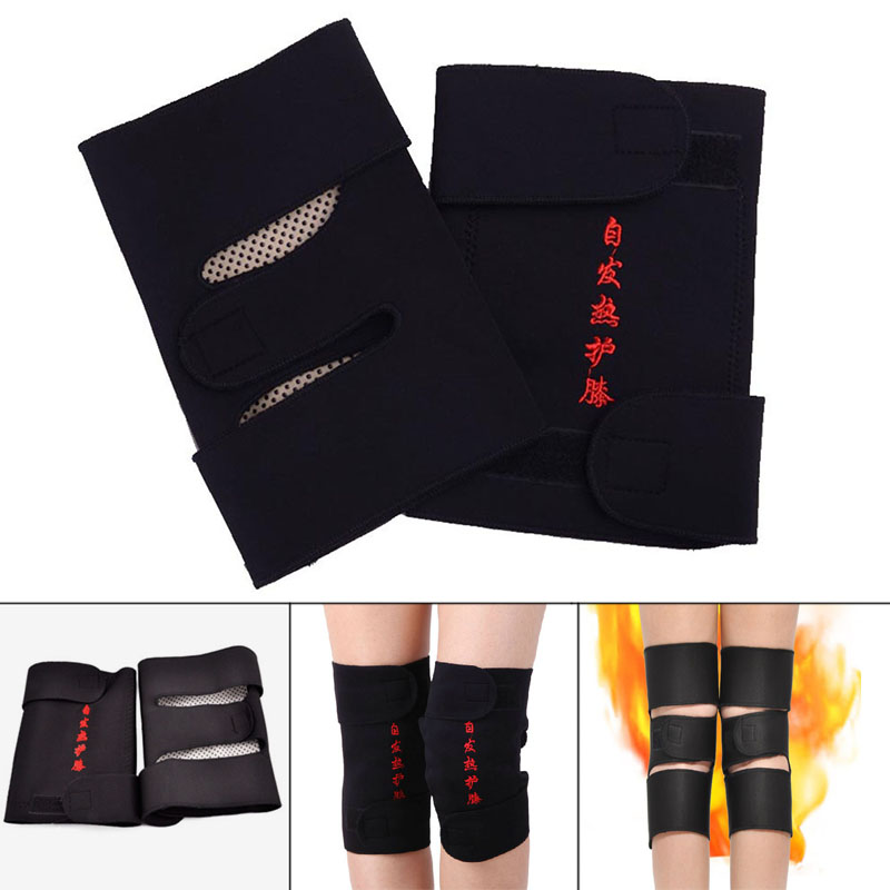 

1 Pair Tourmaline Health Care Magnetic Self-heating Knee Pads Fitness Sports Knee Support EDF88, 76cm