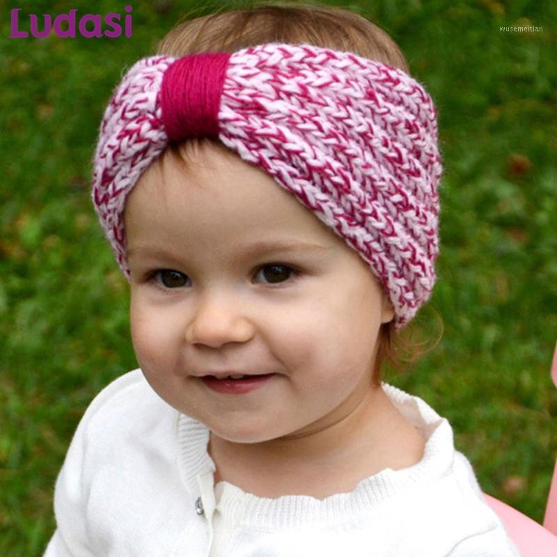 

Baby Headband New European Style Kids Headdress Newborn Winter Hairbands Toddler Wool knitted Knotted Girl Headwear Accessories1