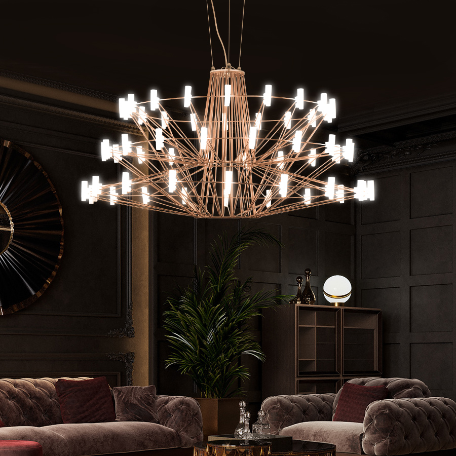 

Modern minimalist creative branch chandelier Lamps living room bedroom dining room model