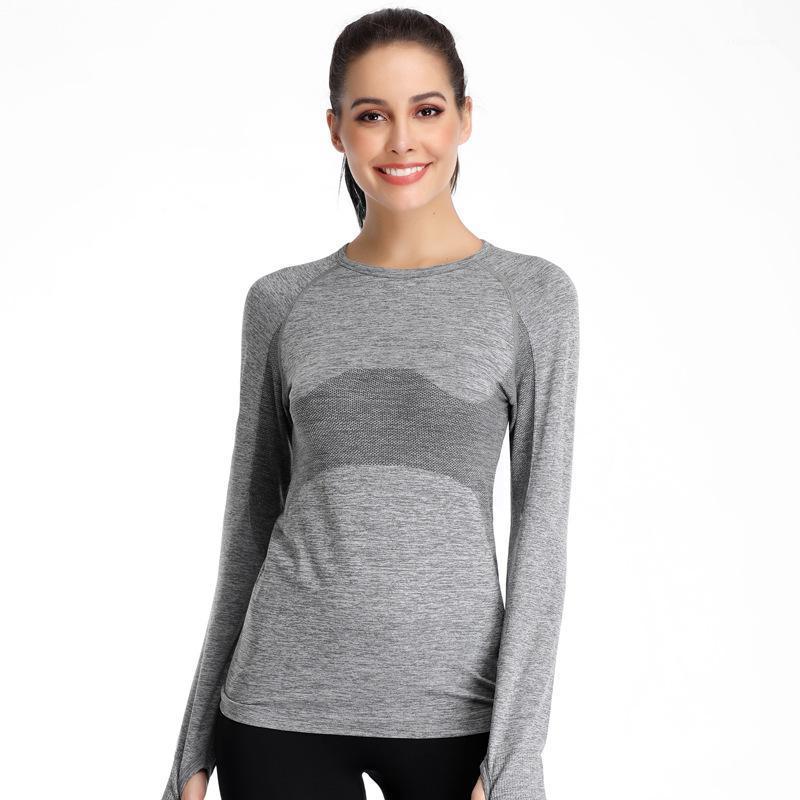 

Running Shirts Women Long Sleeve Tee Shirts Yoga Fitness Tops Women Sport T Quick Dry Breathable Sportswear Spring Autumn1, Blue