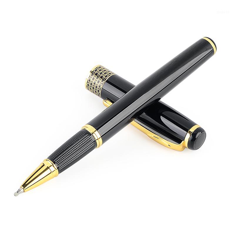 

Metal Business Pen High Quality Black Gold Ballpoint Pens for School Office Writing Gift Stationery1