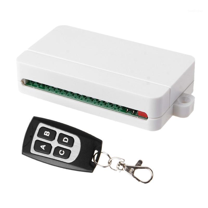 

AC 85V-250V 4CH WiFi Remote Switch Garage Door Curtain Wireless Doorbell Relay Receiver Module and 1/2 Pcs 433MHz RF Remote Cont1