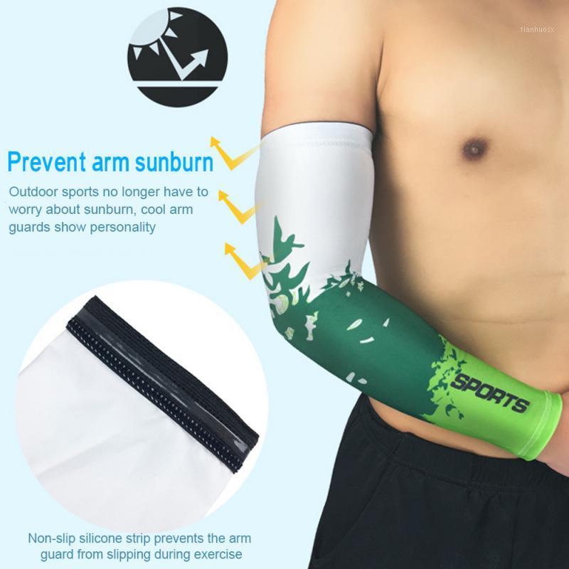 

2Pcs Ice Silk Arm Sleeves Breathable Thin Arm Warmer Sunscreen Hand Cover Sports Safety For Outdoor Sports Cycling Fishing TXTB11, 02