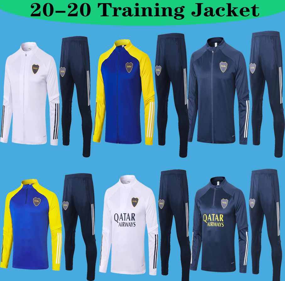 

2021 TOP Boca Juniors Jackets zipper Tracksuit TEVEZ Soccer jogging DE ROSSI Training suit MARADONA football Training jacket, Red