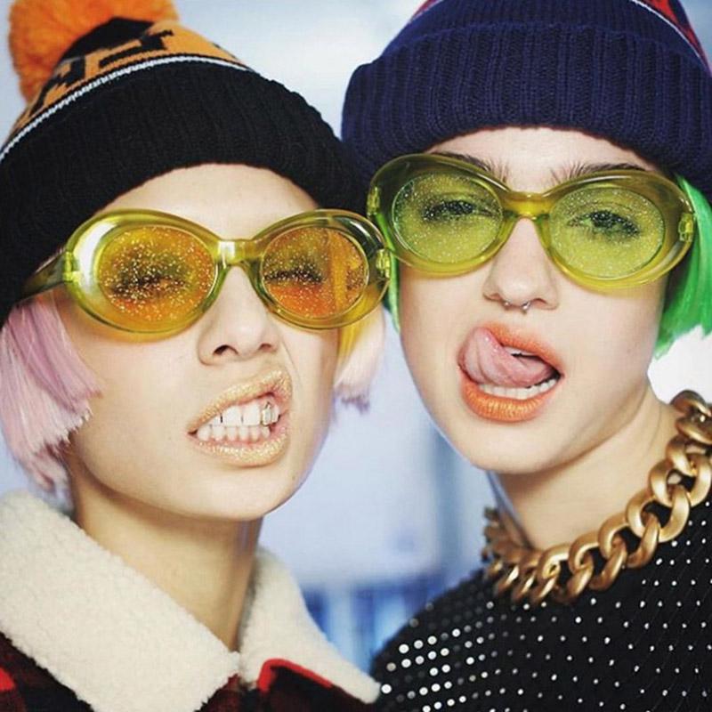 

Small oval designer women men sunglasses 2020 eye sun glasses retro fashion yellow ladies vintage black goggles