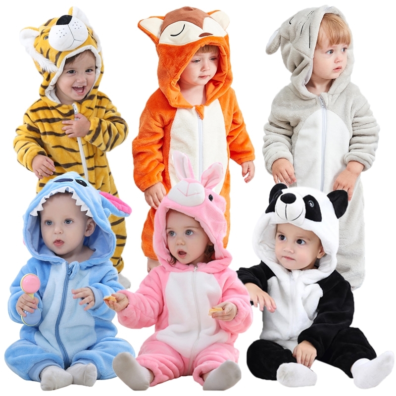 

Autumn Warm Overalls Newborn Boys Jumpsuit Girls Hooded Clothes Kids Infant Romper For Baby Costume 201028, Pink