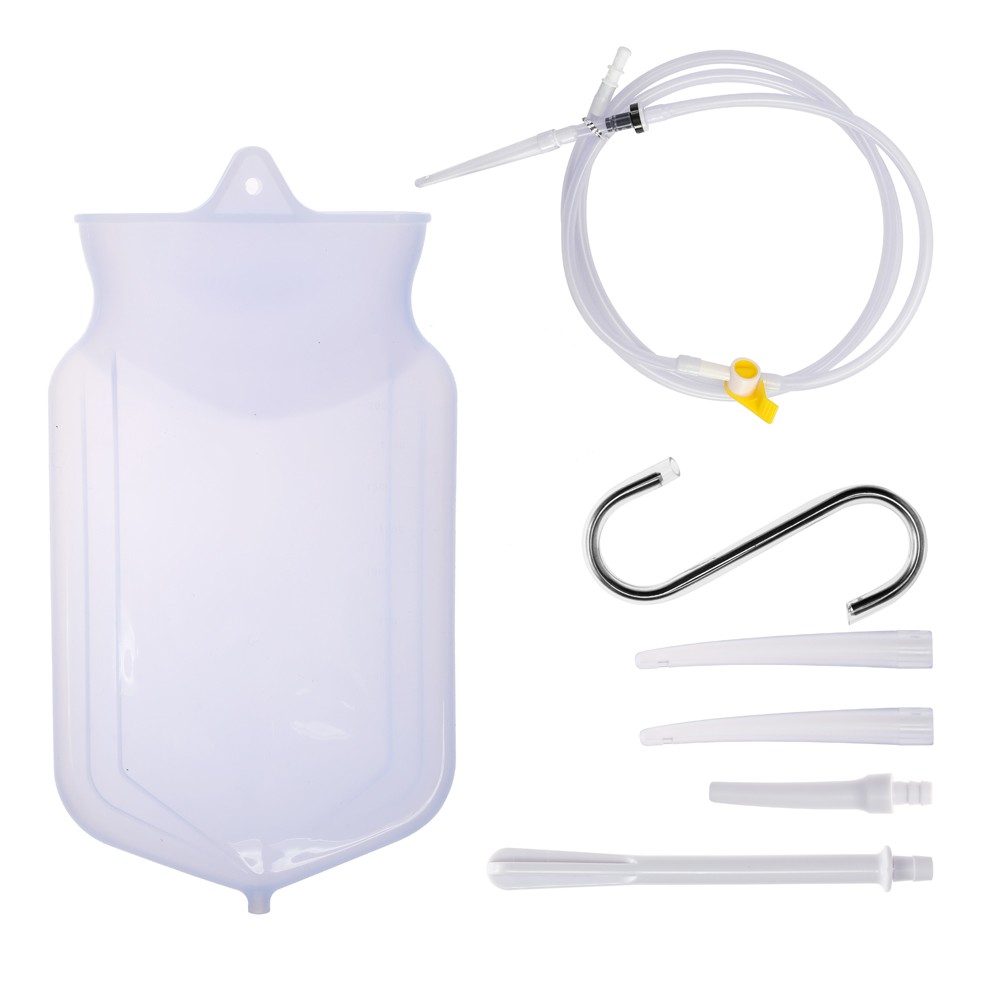 

Enema Bag Reusable Silica Gel Coffee Water Colon Cleansing Enteroclysm Detoxified Bowel Bags Vaginal Washing Enema Kit
