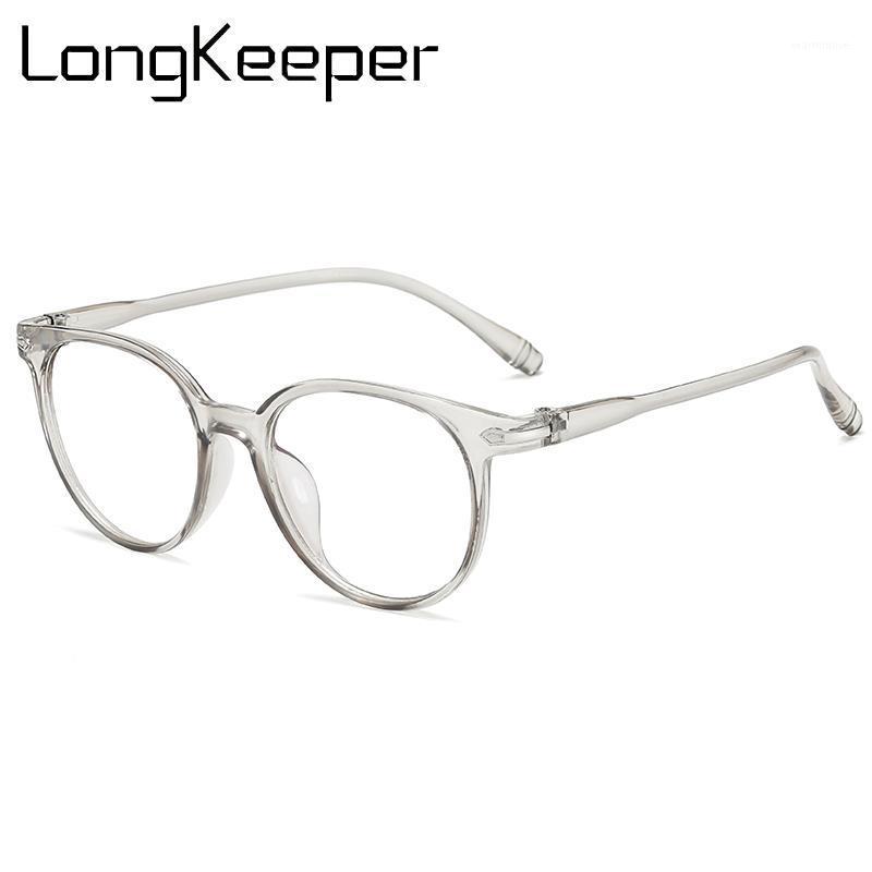 

Longkeeper Fashion Women Anti-blue Light Glasses Design Round Clear Lens Eyeglasses Female Optical Spectacle1