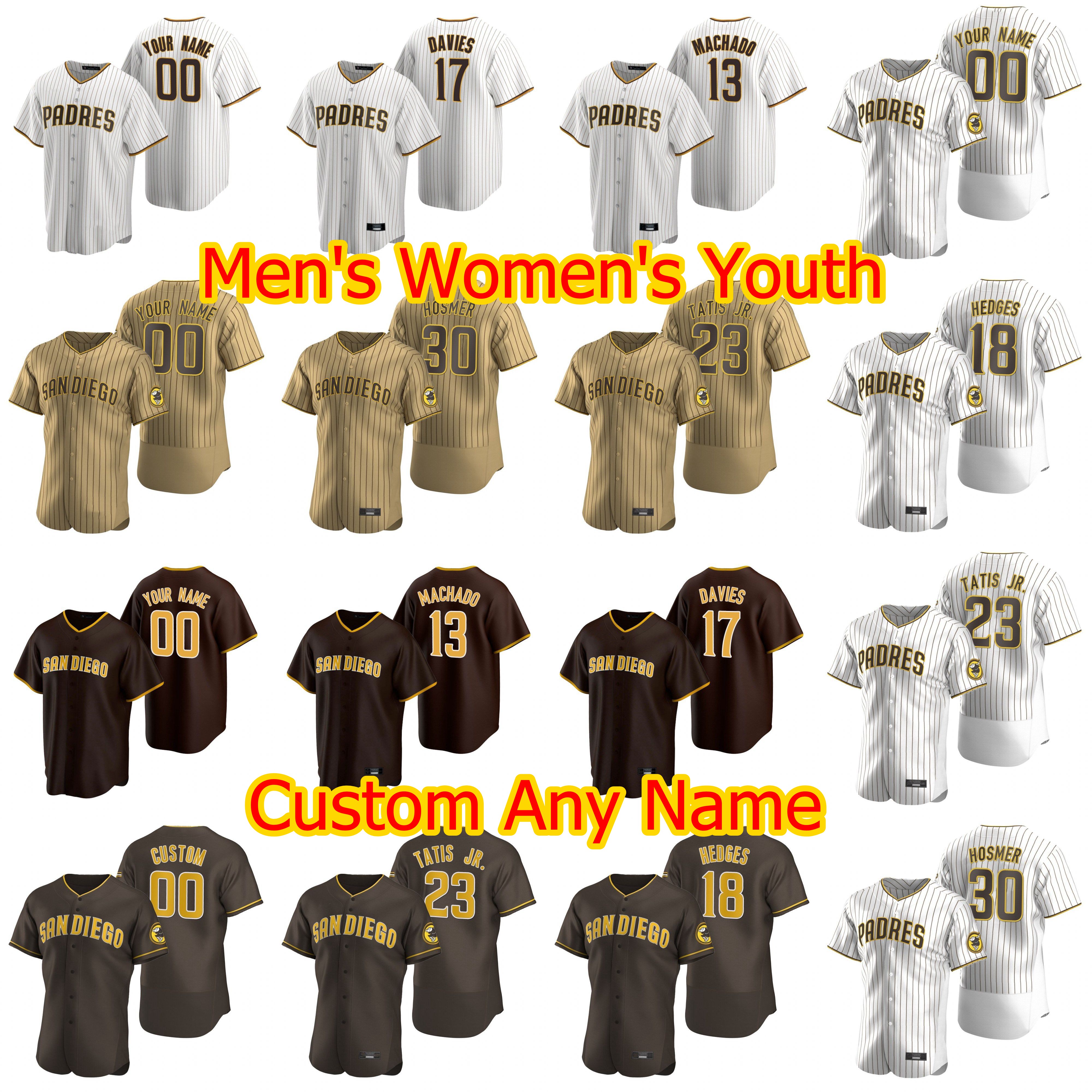 

Baseball Jerseys Womens Jurickson Profar Jersey Breyvic Valera Trent Grisham Tony Gwynn Fernando Tatis Jr. Manny Machado Custom Stitched, Mens 2020 flex base white