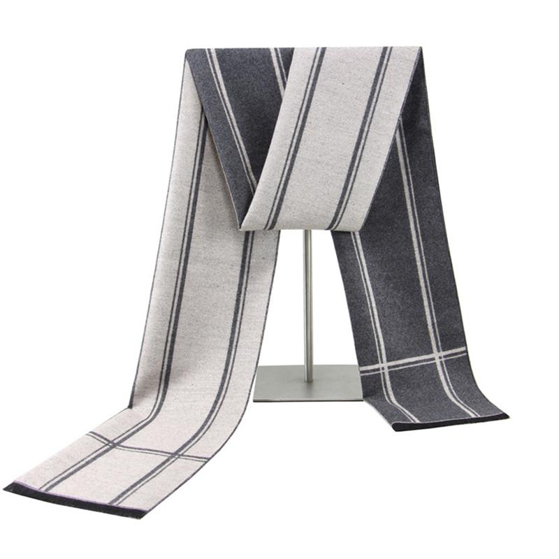

Scarf for Men,Student Scarf, Winter Warm Scarf, Fashion Korean Scarf Male, Color Matching Gray Beige