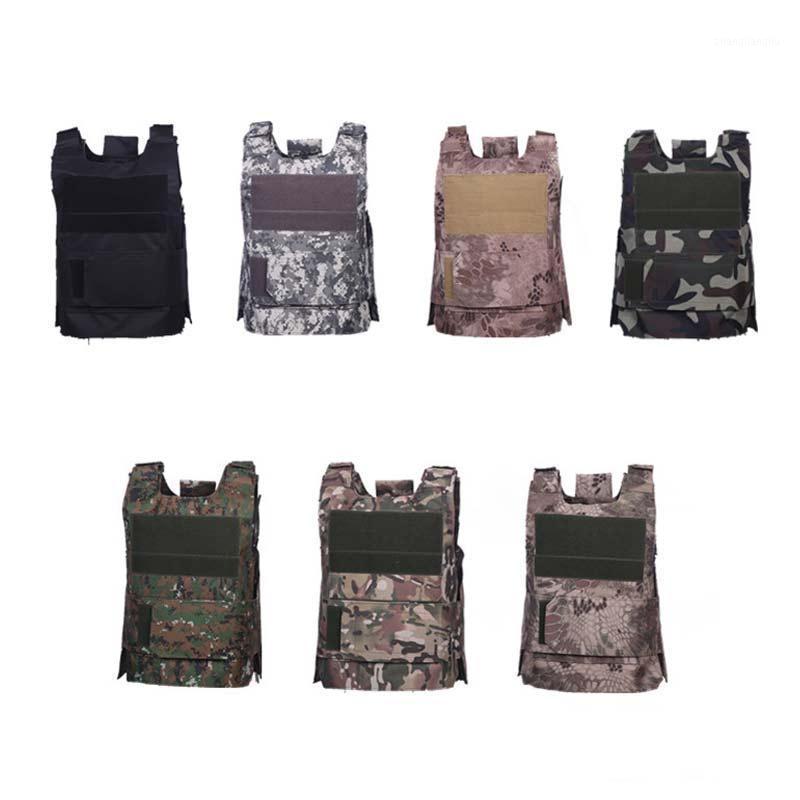 

Durable Tactical Vest Outdoor Hunting Paintball Molle Vest With Chest Protective Plate Carrier Training Protective1, Jungle camouflage