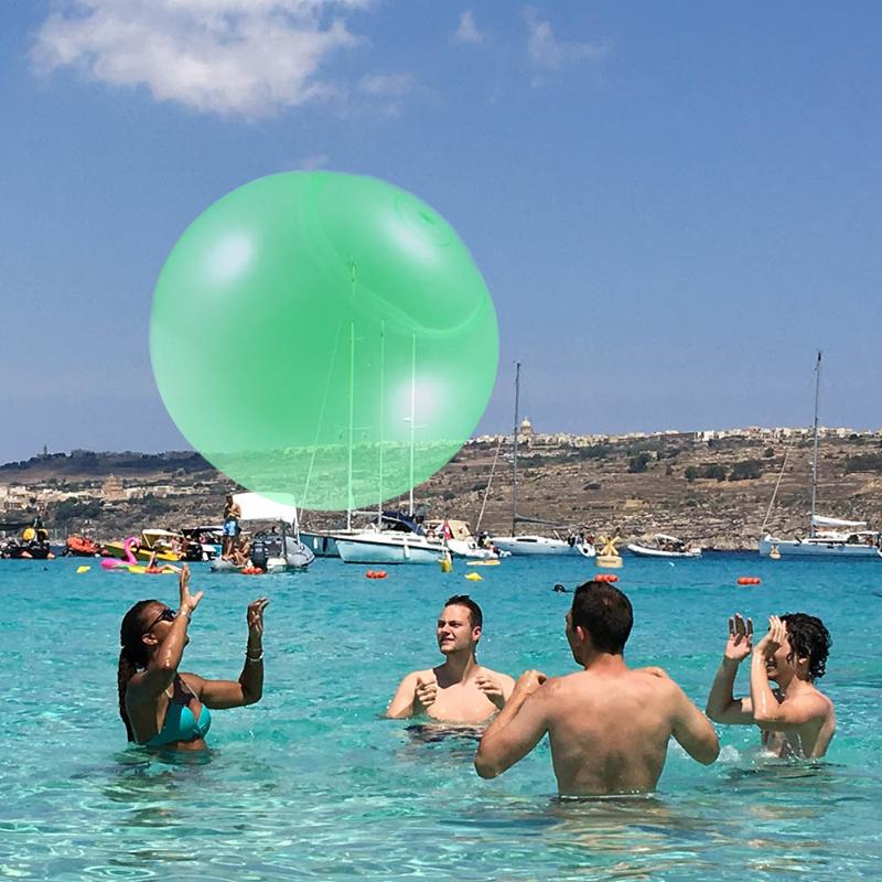

Hot Outdoor Funny Bubble Ball Air-Filled Or Water-Filled TPR Balloon Toy For Children Adult Soft Squishy Balloon Rubber Ball Toy
