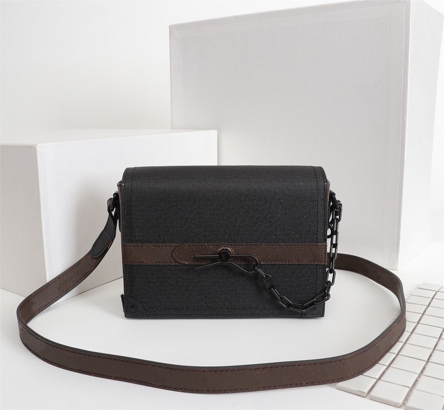 

Wholesale handbags for women leather messenger bag lady fashion satchel shoulder bag woman presbyopic package croisette damier purse tote202, Black #30717