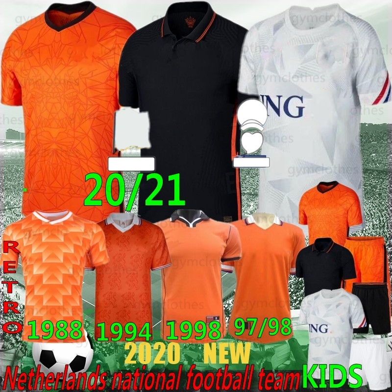 

Thai 20/21 New Retro soccer Jersey DE MEMPHIS PROMES JONG VAN DIJK VIRGIL Holland STROOTMAN PROMES Man kids kits Football Jerseys, Helan
