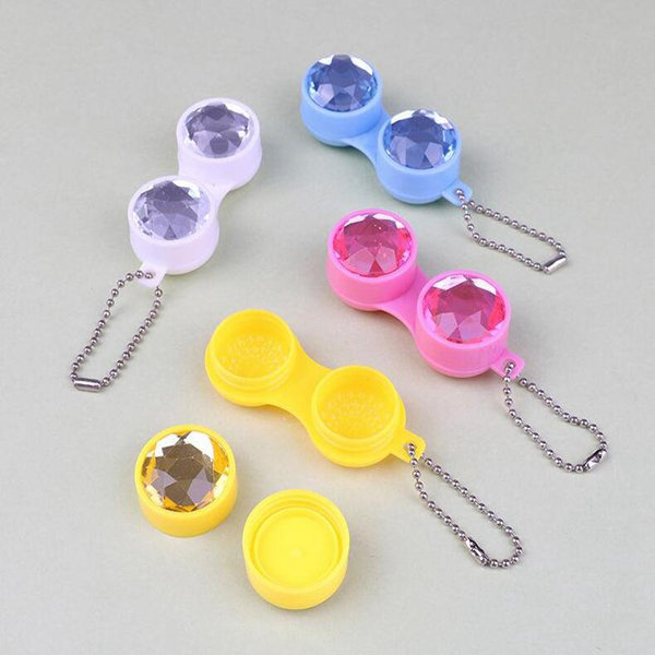 

Simple Contact Lens Box Diamond Shaped Travel Portable Case Lens Storage Container Case Contact Lens Case F1311 Compare with similar