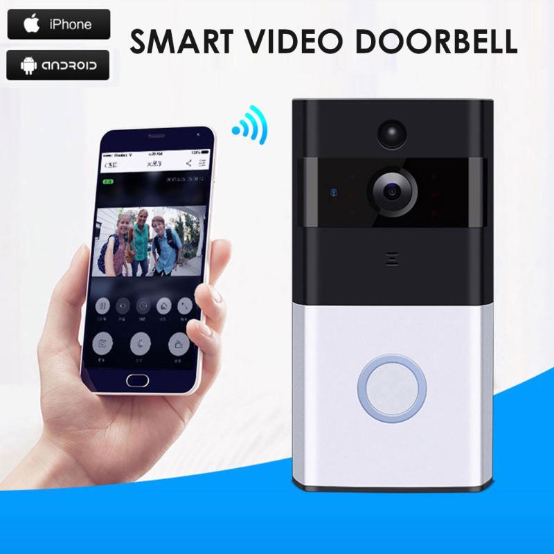

WiFi Smart Wireless Door Bell Phone Video Camera Doorbell HD Home Security Smart Doorbell Night Vision Motion Detection Safety