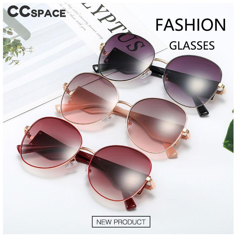 

Sunglasses 48203 Cat Eye Metal Big Frame Fashion Men's And Women's Retro Glasses