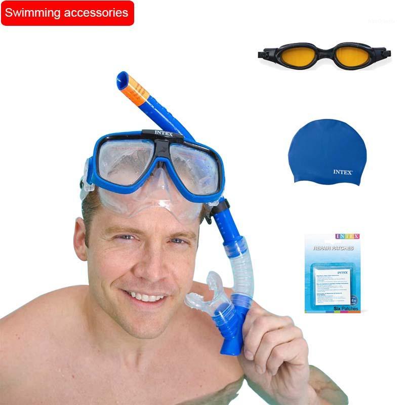 

Swimming pool accessories Sports water bag Inflatable pool Intex repair patches Swimming glasses Cap earplug nose clip1