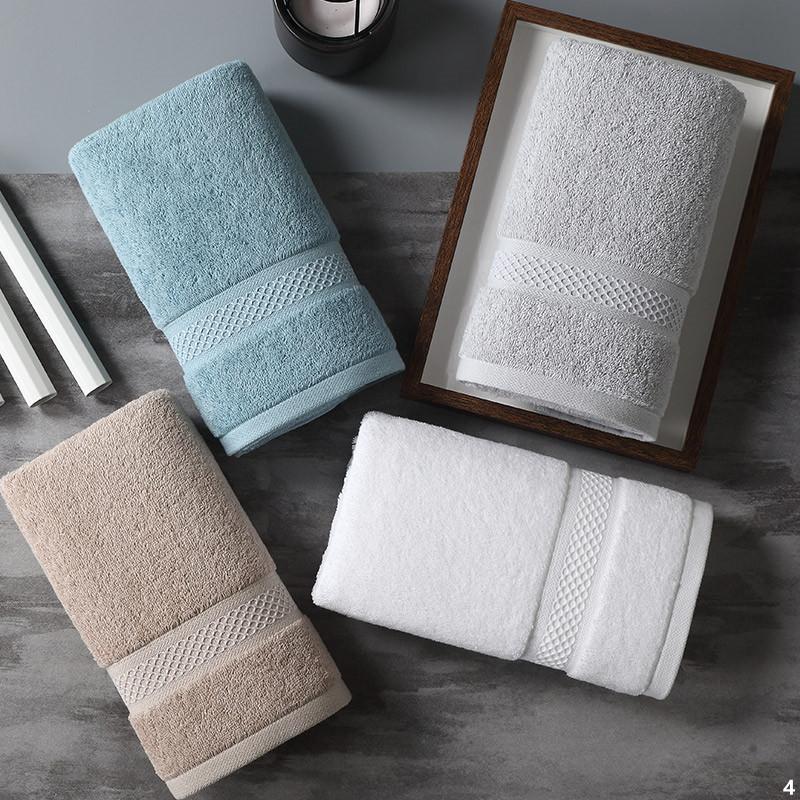 

Careseen Monaco Face Towel High-Quality 100% Cotton Soft Skin-Friendly Anti-Bacterial Lower Loss Hair Rate 40cm*75cm, White