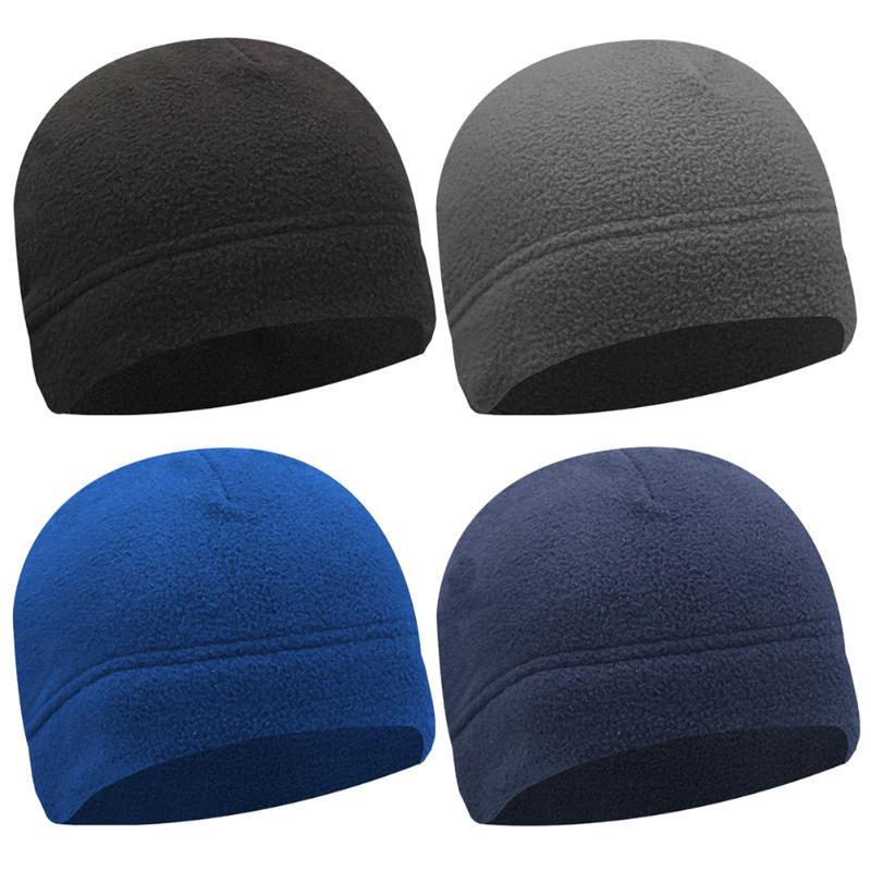 

Winter Warm Cycling Cap Women Men Windproof Hiking Climbing Camping Hunting Hat Outdoor Sports Skiing Solid Color Fleece Cap, Black