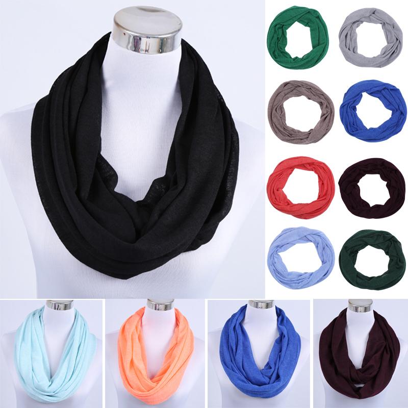 

Solid Blue Slow Nap Loop Scarf High Quality With Many Fashion Colors Soft Spring and Summer Infinity scarf Shawl Wholesale