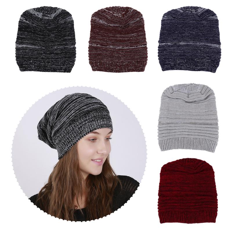 

Winter Warm Beanies Hats Acrylic Skullies Hip Soft Knitted Hat Female Cap For Boys Girls Outdoor Caps Fashion Accessory, Black