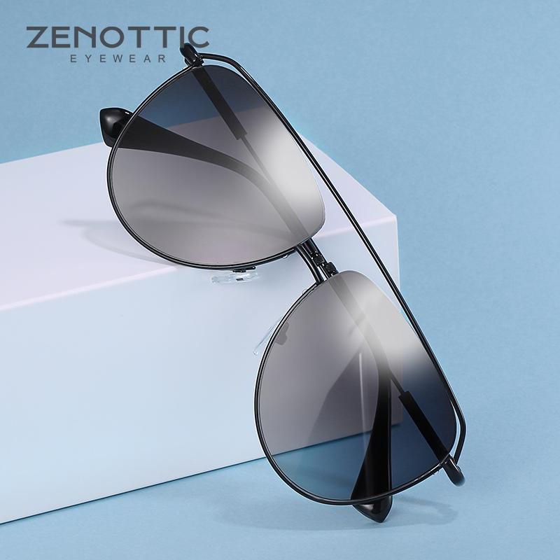 

ZENOTTIC Oversized Pilot Sunglasses Women Men Metal Big Frame Goggle Mirror Gradient Eyewear Trendy UV400 Shades Sun Glasses