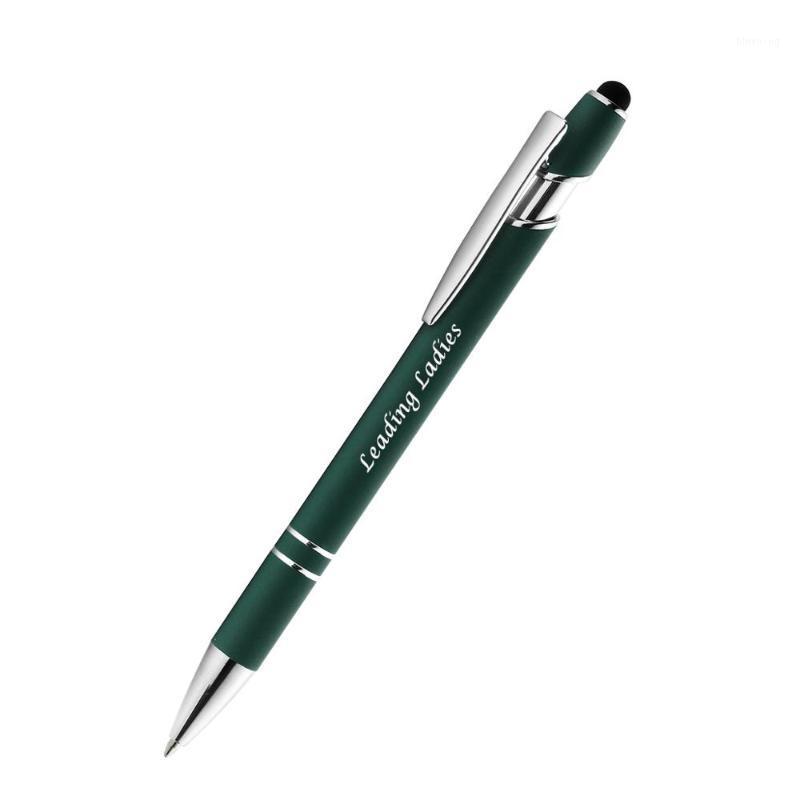 

20 Personalized 2-in-1 Executive Soft Touch Rubberized Metal Ballpoint Pen & Stylus For , Tablet, Touchscreen1
