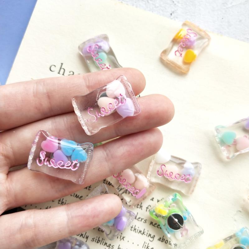 

Stud 2021 Candy Korean Earrings Women Personality Cute Tredny Transparent Love Wholesale