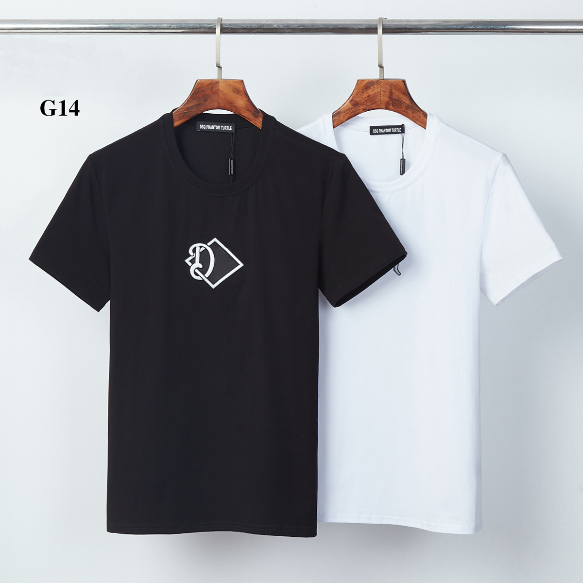 

DSQ PHANTOM TURTLE 2021SS New Mens Designer T shirt Paris fashion Tshirts Summer Pattern T-shirt Male Top Quality 100% Cotton Top 1236, Black