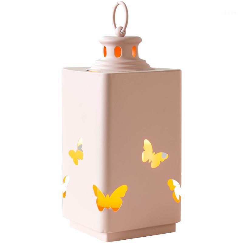 

Lantern Candlestick Holder Lamp Light Decor Romantic Small Tealight Candle Lanterns Windproof Kandelaar Home Decoration XX50CH1