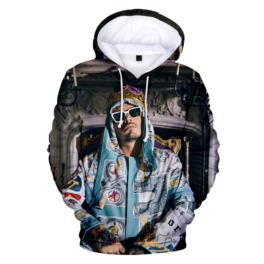 

New J BALVIN Sweatshirts Men Women Fashion Popular Harajuku Hoodies 3D Pullover Boys Girls Casual Jacket Coat Clothes, E04924