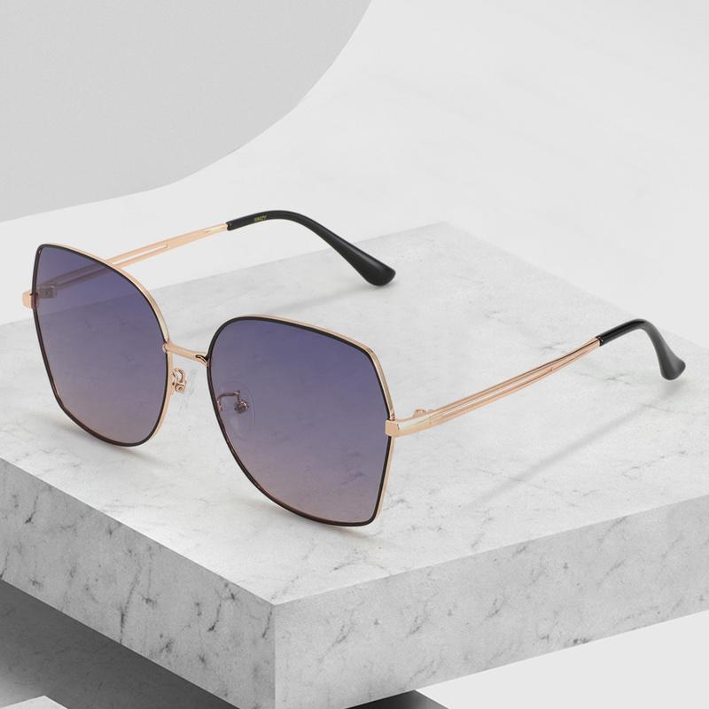 

Sunglasses BLUEMOKY Brand Design Oversize Polarized For Men Women Retro Metal Butterfly Gradient UV400 Shades Sun Glasses