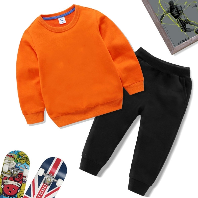 

Brand Baby Boy Clothing Suits Autumn Casual Baby Girl Clothes Sets Children Suit Sweatshirts+sports Pants Spring Kids Set 201031, White