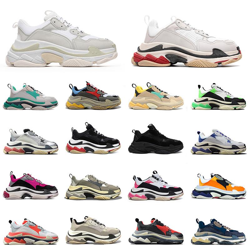 

platform paris triple s designer sneakers mens womens flat casual shoes luxury 17FW triple black bottom Vintage old Outdoor Sports Trainers
