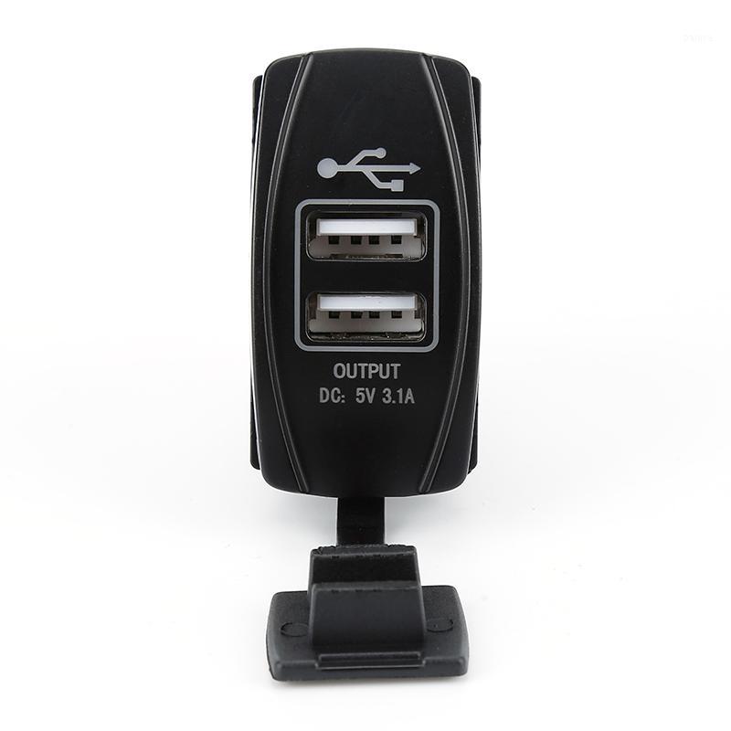 

12V 3.1A Dual USB Car Marine Boat Switch Power Socket Plug Outlet1