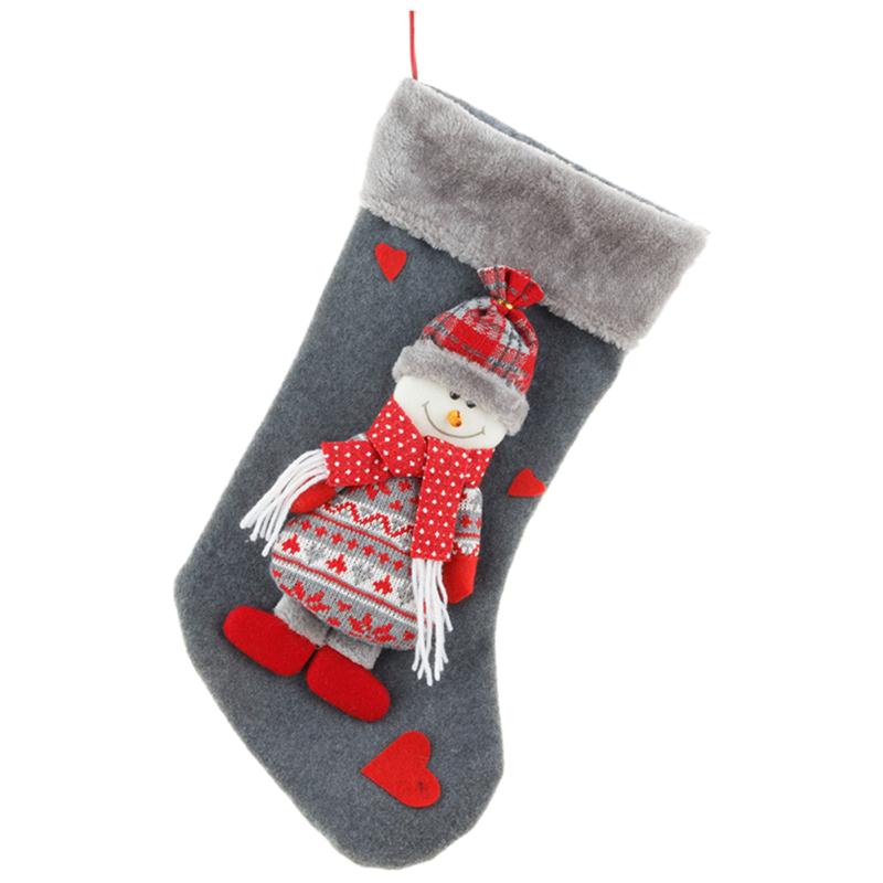 

Print Photography Props DIY Christmas Stockings Festival Candy Pouch Gift Packaging 3D Party Home Multifunction Large Capacity