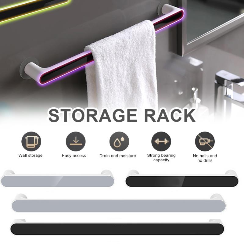 

New Bathroom Towel Bar Bath Accessories Bath Towel Rack Holder Hanger Wall Mounted for Bathroom Racks Fast delivery
