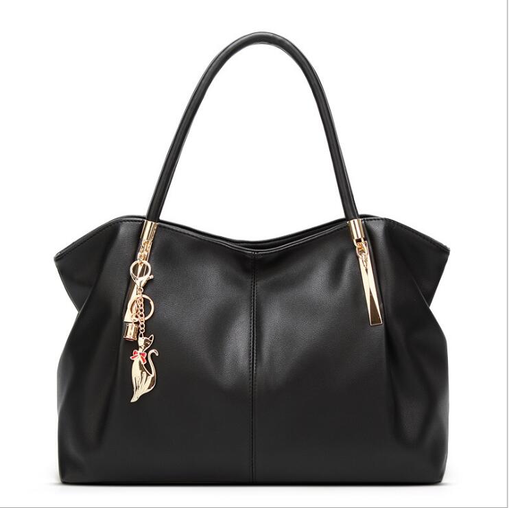 

HBP European beauty bag spring and summer fashion shoulder portable lady large capacity, Black