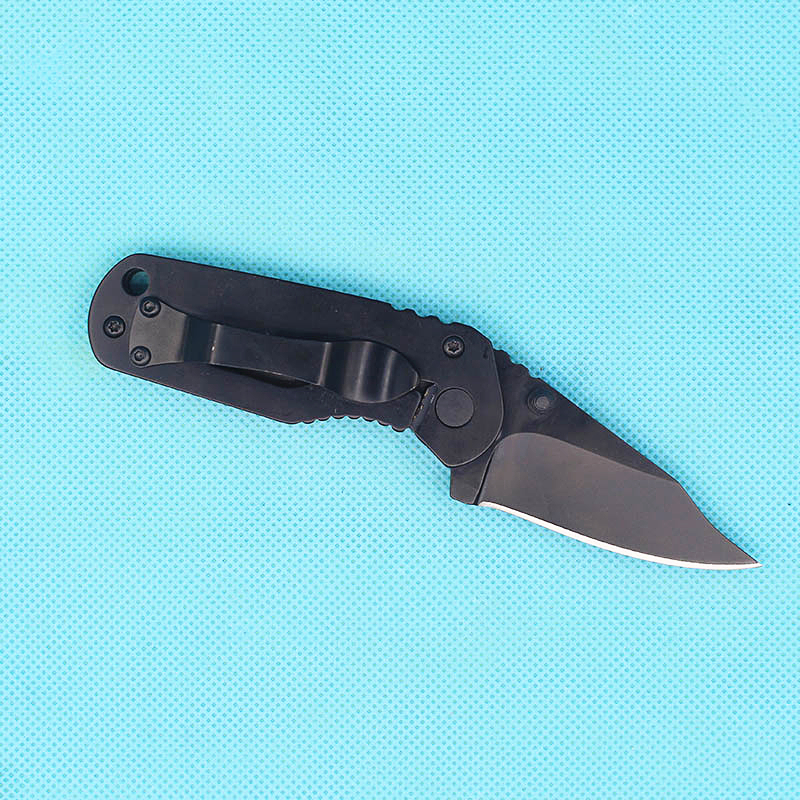 

New B18 Small pocket folding blade knife 420C Black oxide blade aluminum alloy Handle outdoor Tactical knife gift knives