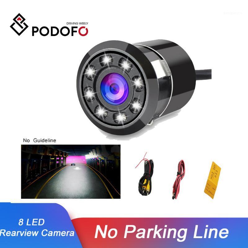 

Podofo Waterproof Car Backup Camera HD Color CCD Rear View Camera 8 LED Night Vision 170 Degree Parking System (No Guide Line)1
