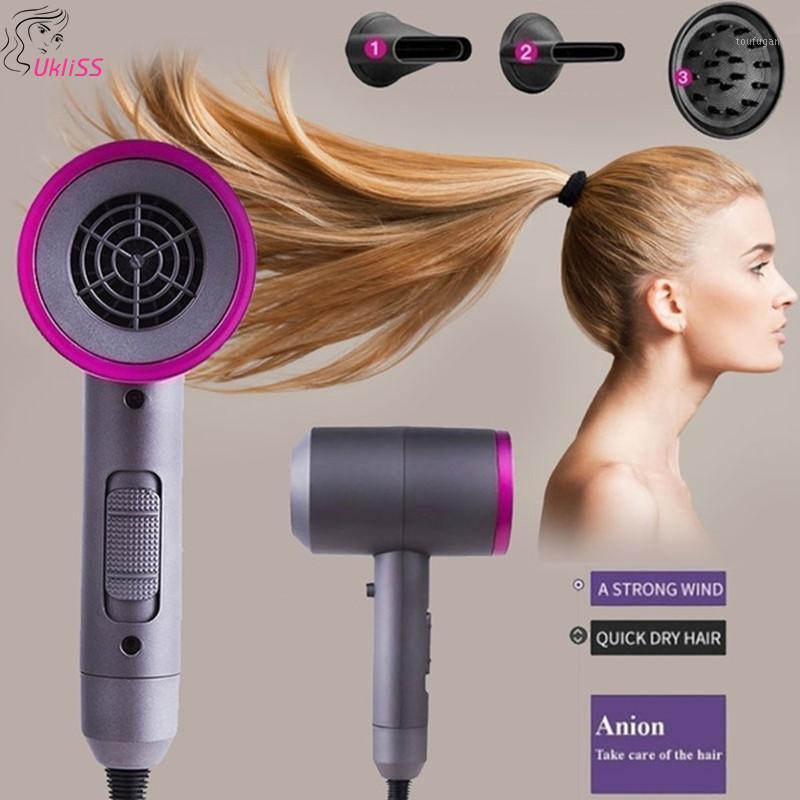 

3 in 1 Professional blow dryer Hot Air Blow hot air brush Hair Dryer Mini Home & Travel Use Hair with 3 changeable nozzles1