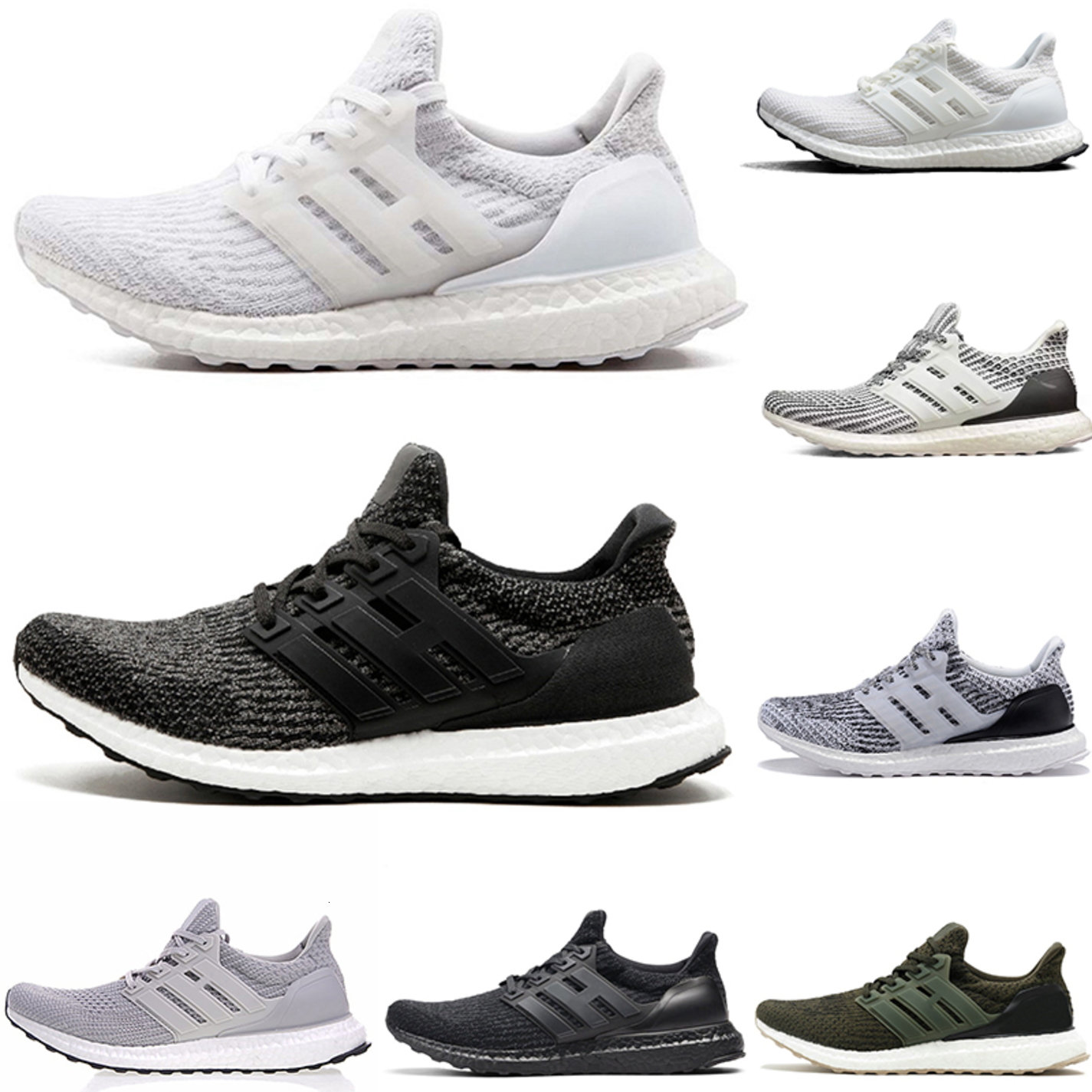 

Ultra shoes sneaker 3.0 4.0 Triple Black Running Shoes for Men Women Hypebeast Primeknit Core Black White Athletic shoes trainer, White;red