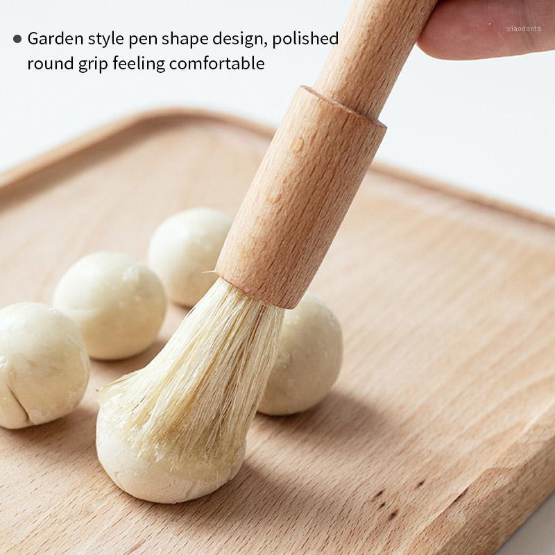 

Oil Brushes Basting Brush Kitchen BBQ Grill Pastry Brush Butter Honey Sauce1, Wood