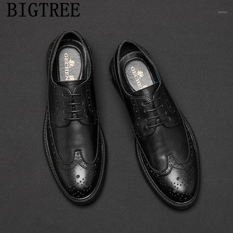 

Italian Shoes Men Elegant Business Brogue Shoes Men Classic Leather Dress Luxury Leather Zapatillas Hombre Casual Buty1, Black