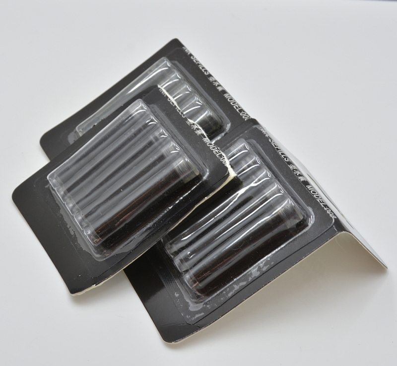 

Wholesale price 15pcs black mini ink sac for mini Fountain pens stationery writing smooth pen accessories, Black;red
