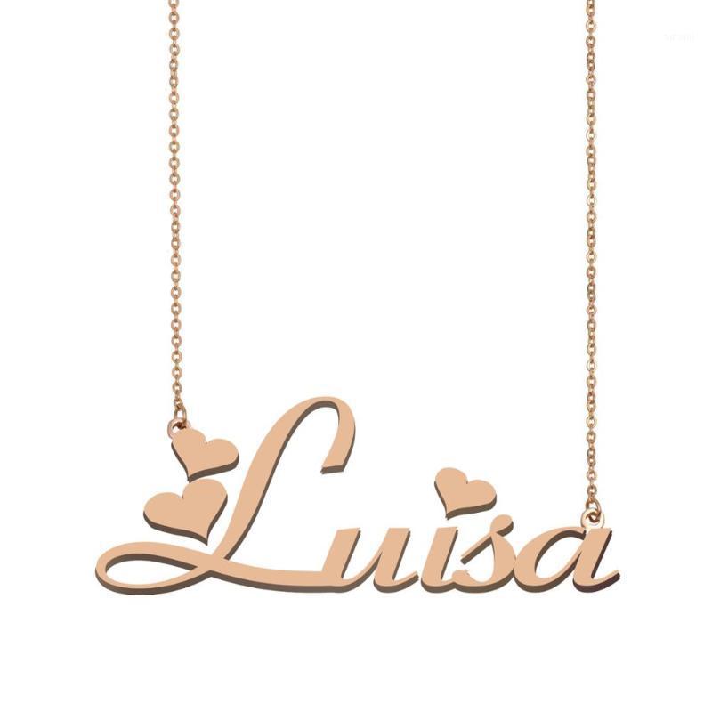 

Luisa Name Necklace , Custom Name Necklace for Women Girls Best Friends Birthday Wedding Christmas Mother Days Gift1