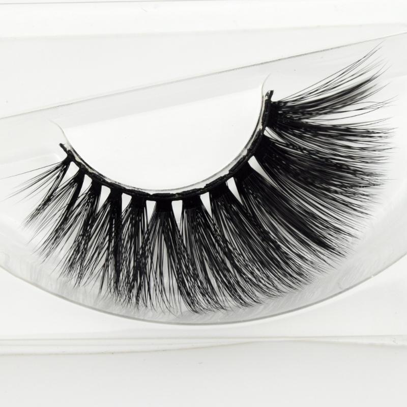 

3D Silk Eyelashes Thick Silk Individual Eyelash Extensions For Makeup Black Fake Eye Lashes 100% Handmade 1 Pair Silk-D27