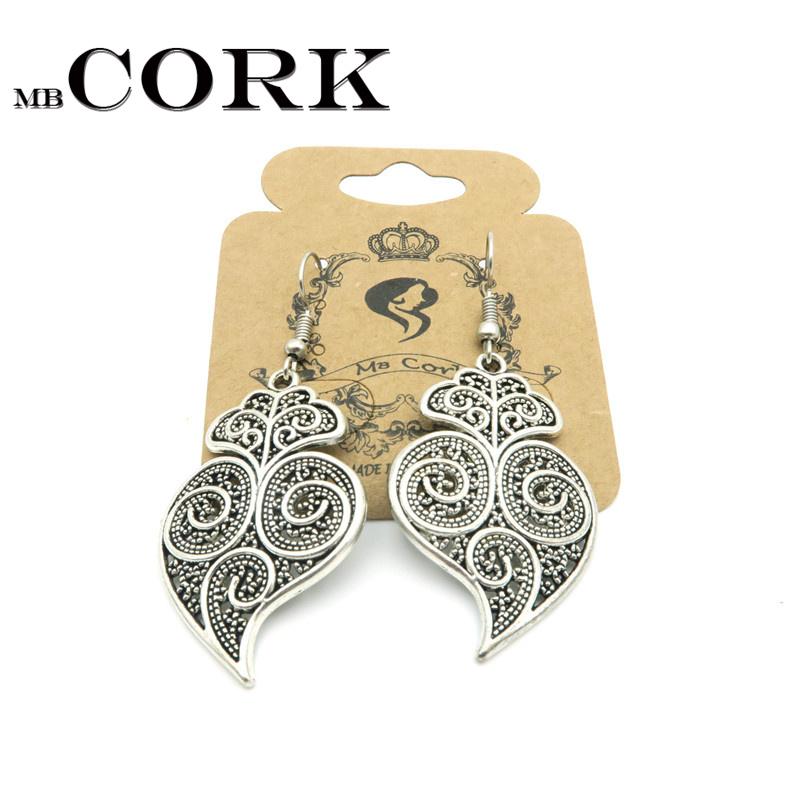 

Portuguese Viana heart earrings women earrings handmade lady original dangle ER-017