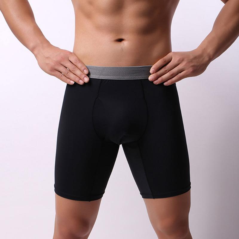 

Men Sexy Underwear Briefs Youth Elastic U-convex Underwear Solid Color Flat angleUnderpants White Black Royal Blue Gray